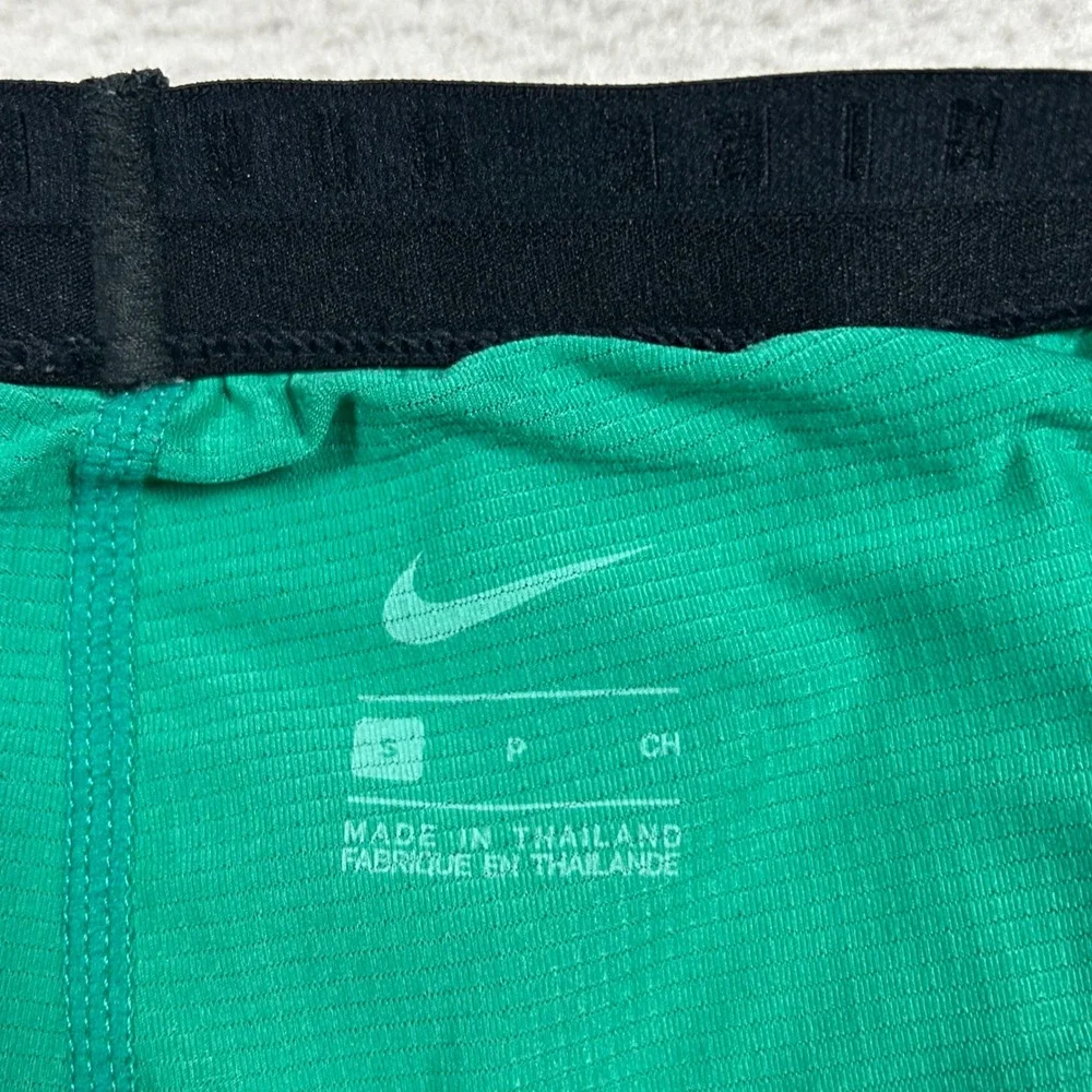 Nike Running Division Stride Shorts Mens Small Green Exercise Crossfit Training